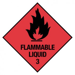 flammable liquid sign