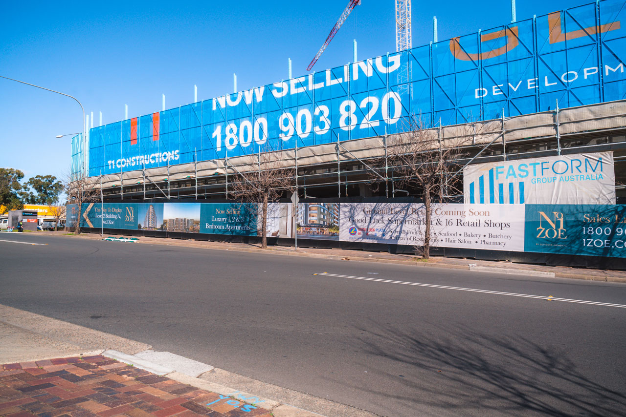 printed hoarding banner