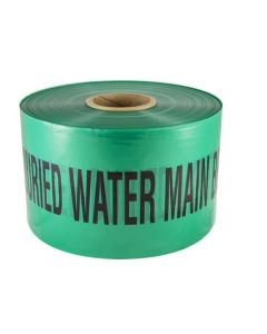 Mains Marker Tape Non-Detectable Green (Water Main) 